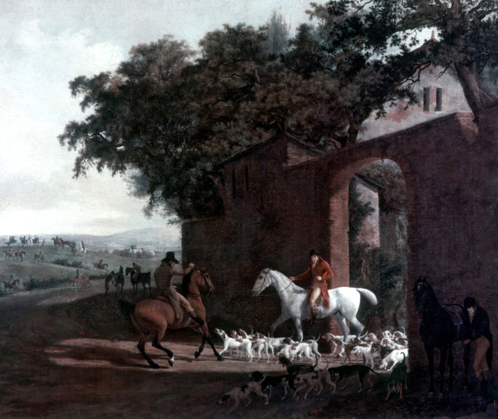 Jacques-Laurent Agasse Departure to the Hunt - Canvas Print