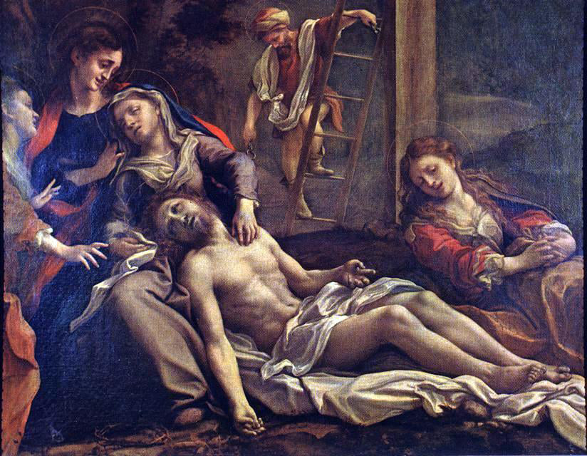 Correggio Deposition from the Cross - Canvas Print