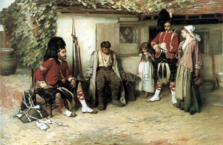 Frank Holl Deserted - Canvas Print