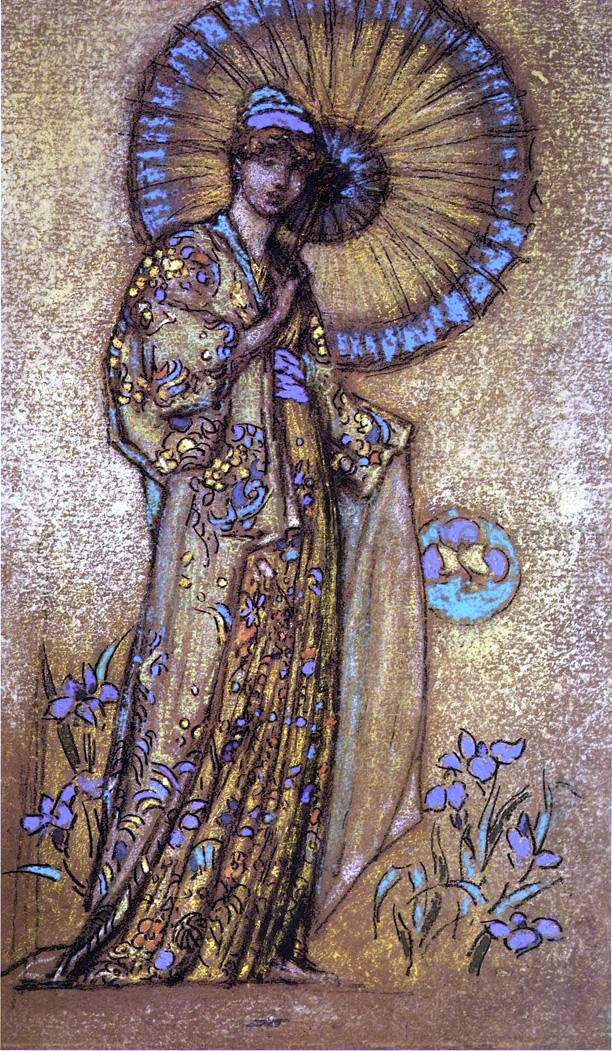 James McNeill Whistler Design for a Mosaic - Canvas Print