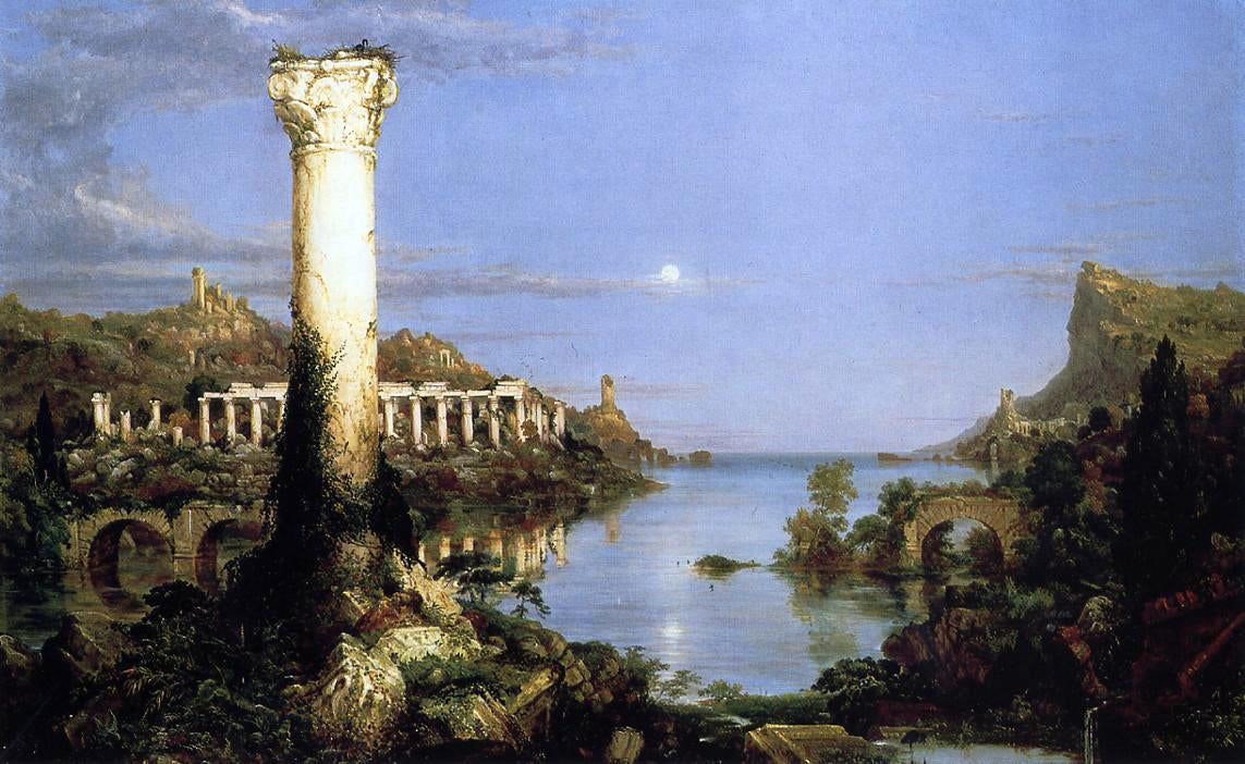 Thomas Cole Desolation - Canvas Print
