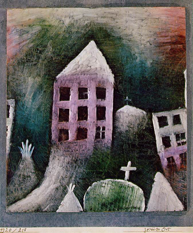 Paul Klee Destoryed Place - Canvas Print