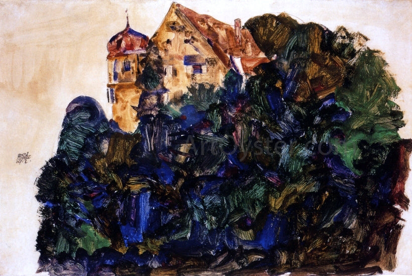 Egon Schiele Deuring Castle, Bregenz - Canvas Print