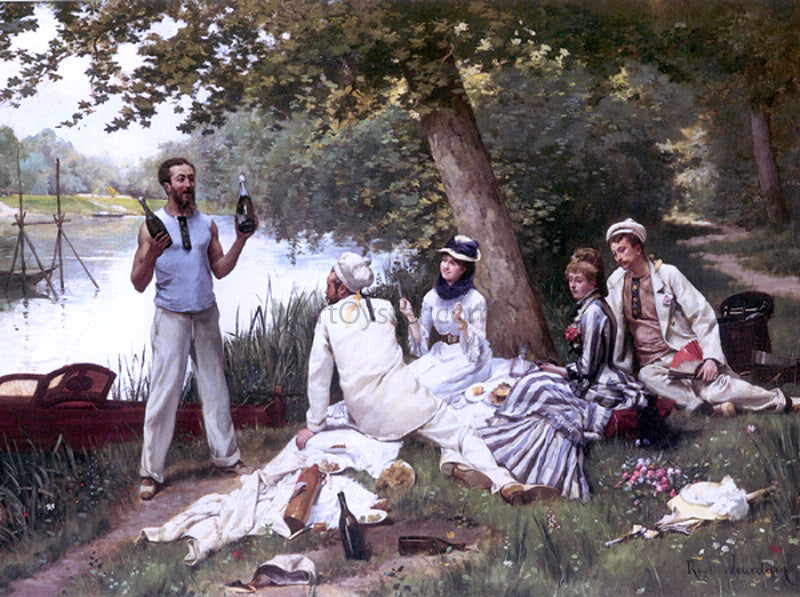 Roger-Joseph Jourdain Di Manchea La Grande Jatteis Ian Donthesei - Canvas Print
