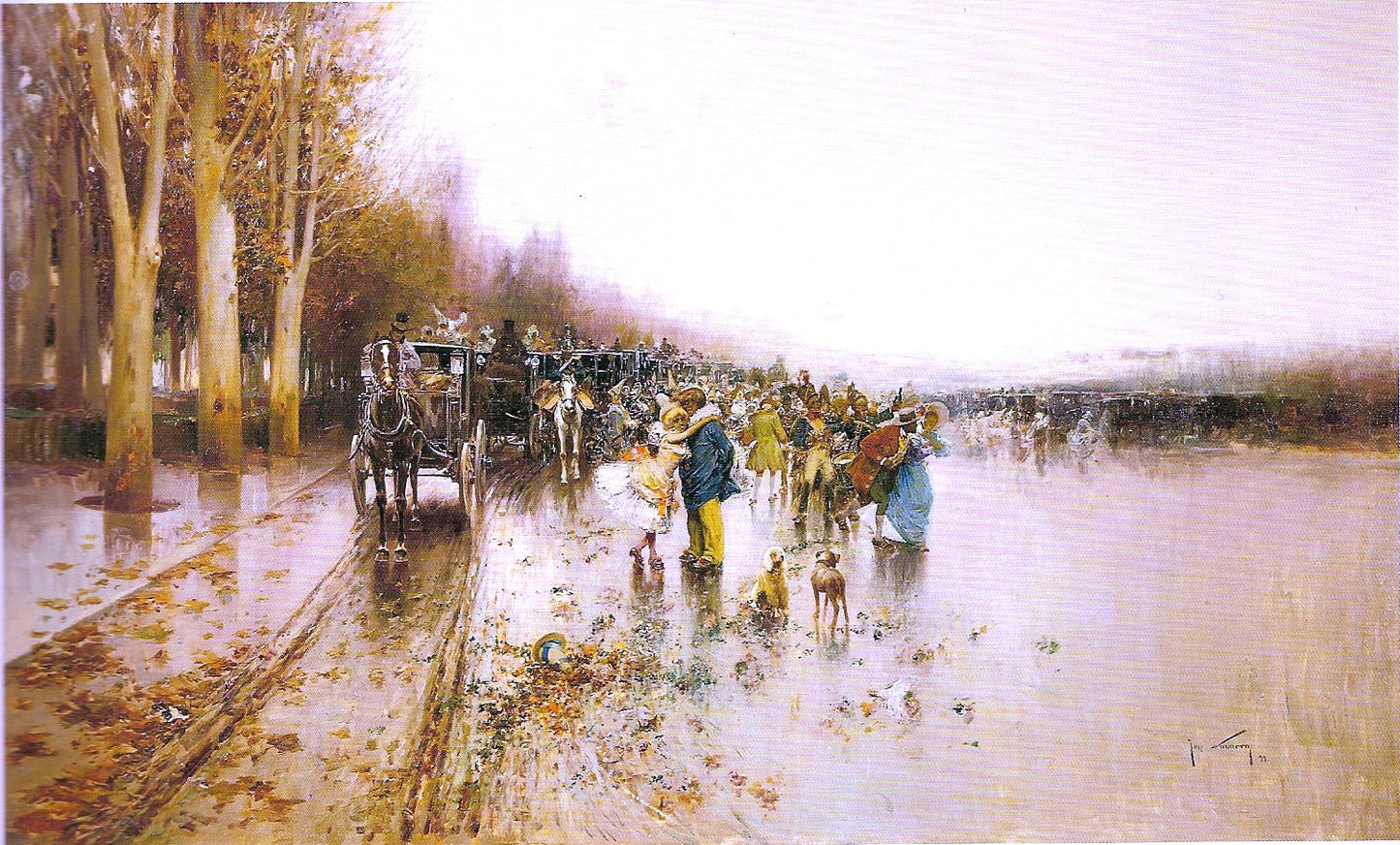 Jose Navarro Llorens Dia de lluvia - Canvas Print