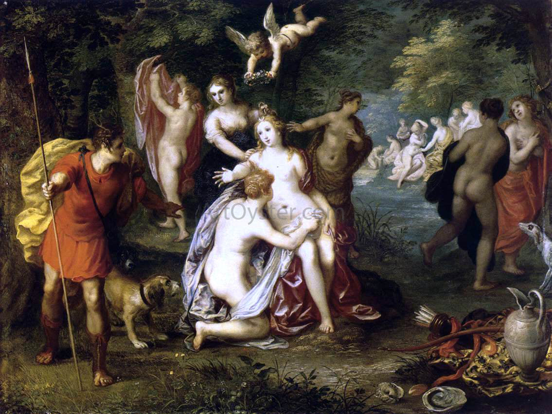 Hendrick Van Balen Diana Turns Actaeon into a Stag - Canvas Print