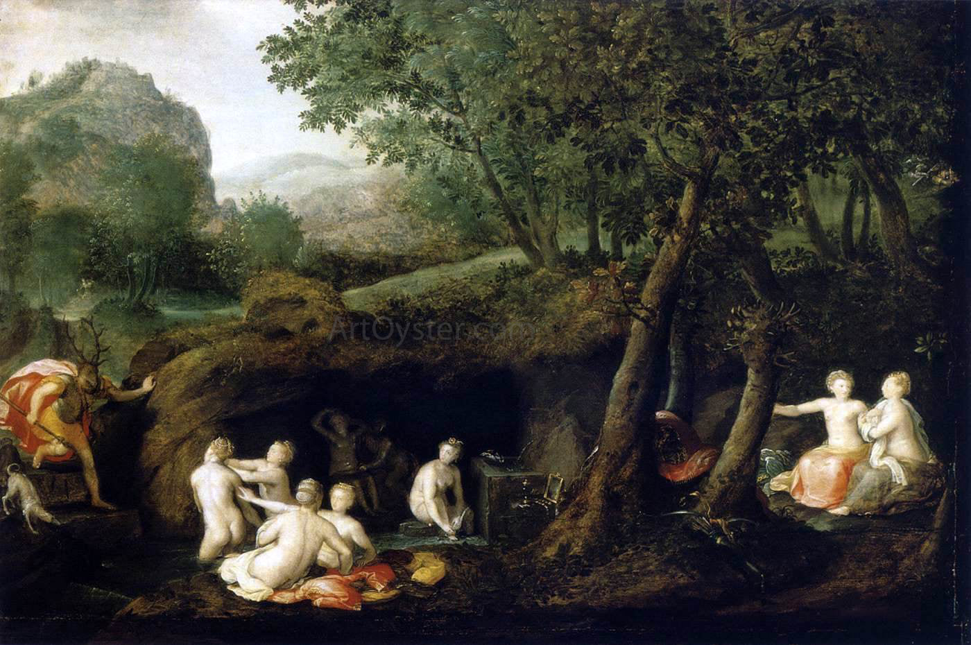 Bernaert De Ryckere Diana Turns Actaeon into a Stag - Canvas Print