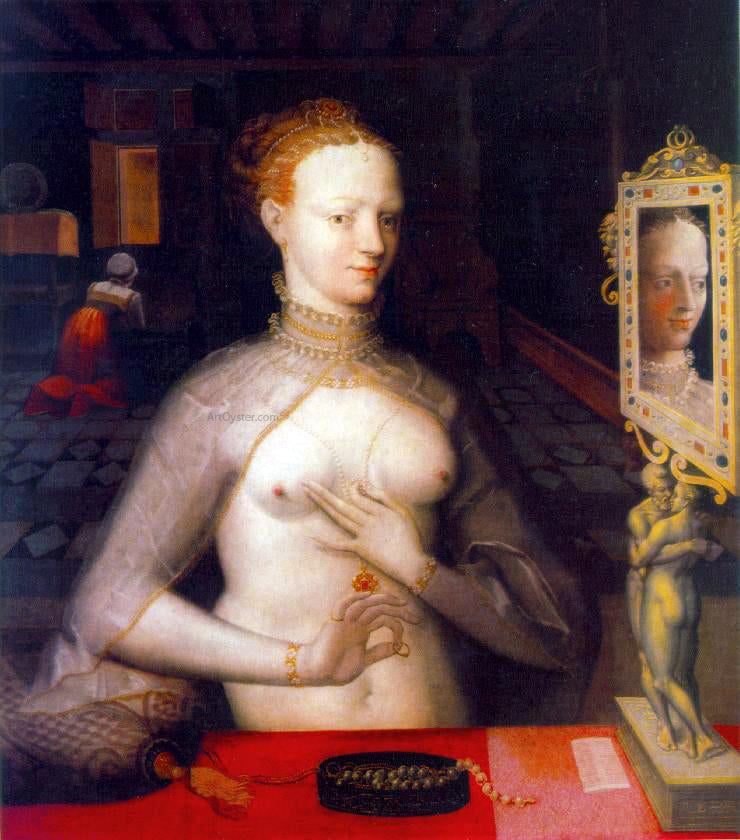 Masters of the Fontainebleau School Diane de Poitiers - Canvas Print