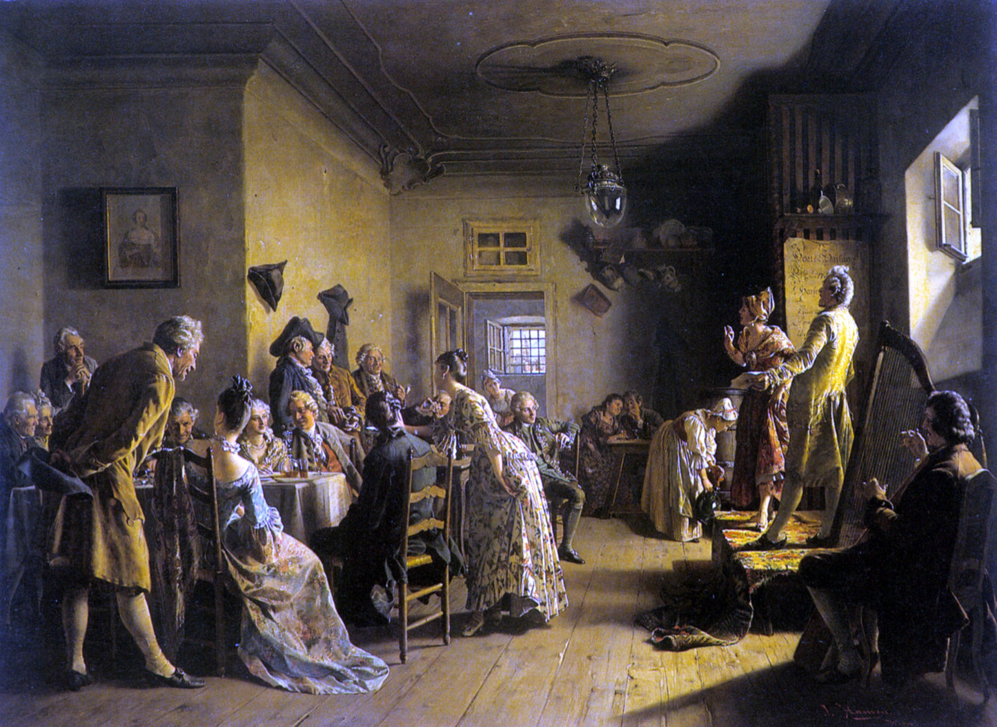 Johann Hamza Die Schauspieler - Canvas Print