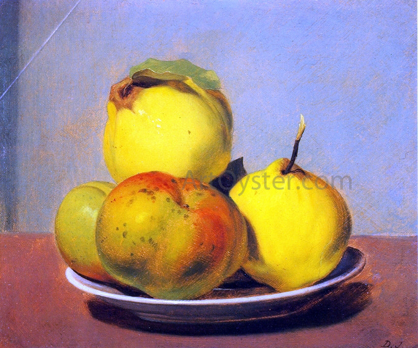 David Johnson Dish of Apples and Quinces - Canvas Print