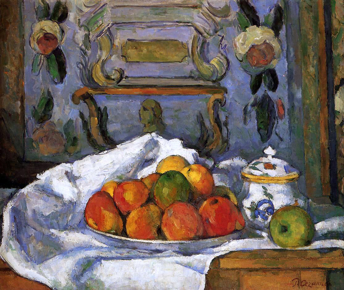 Paul Cezanne Dish of Apples - Canvas Print