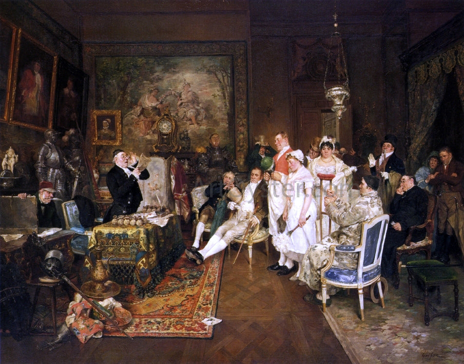 Francois Adolphe Grison Disinherited - Canvas Print