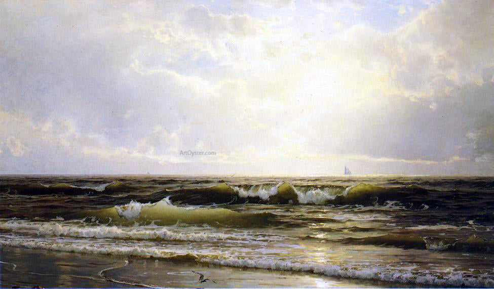William Trost Richards Distant Sails at Dusk - Canvas Print