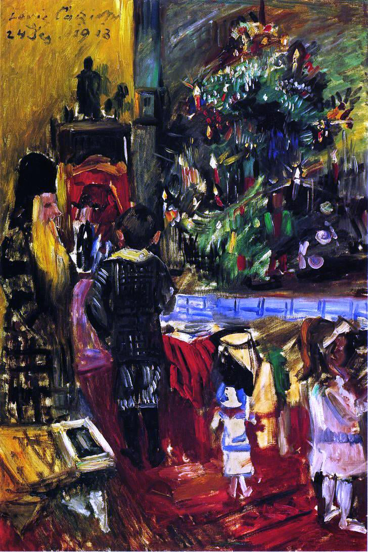 Lovis Corinth Distributing Christmas Presents - Canvas Print