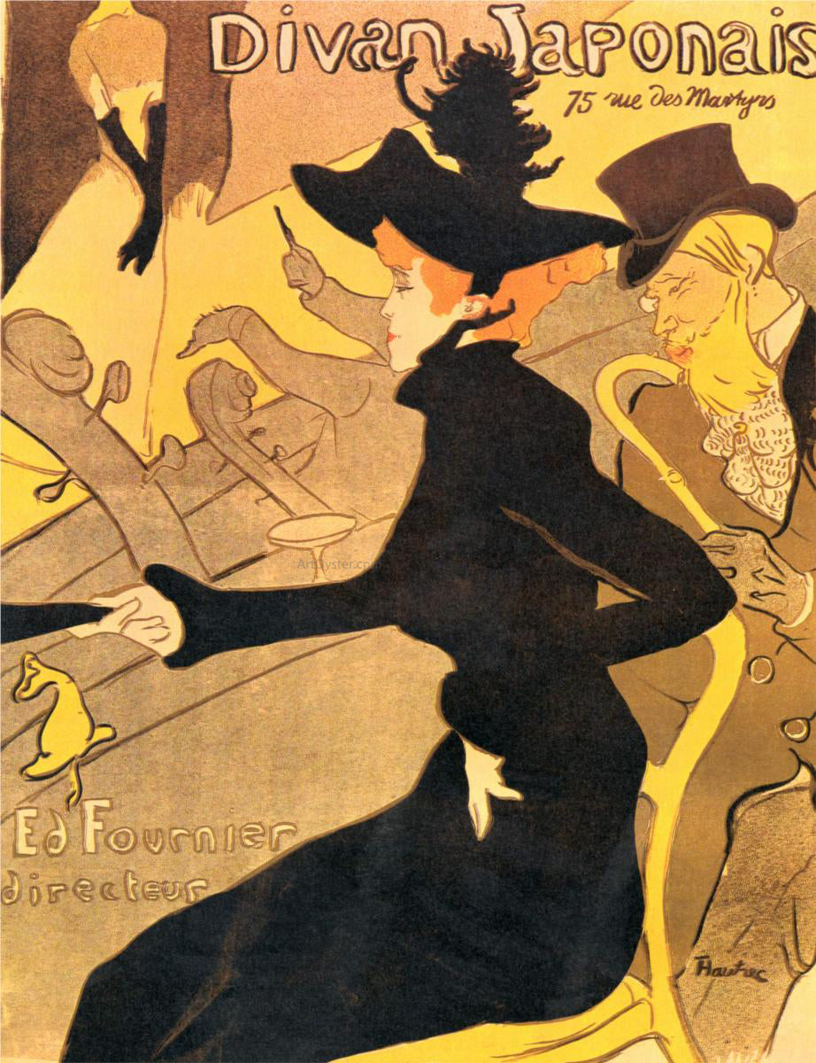 Henri De Toulouse-Lautrec Divan Japonais - Canvas Print
