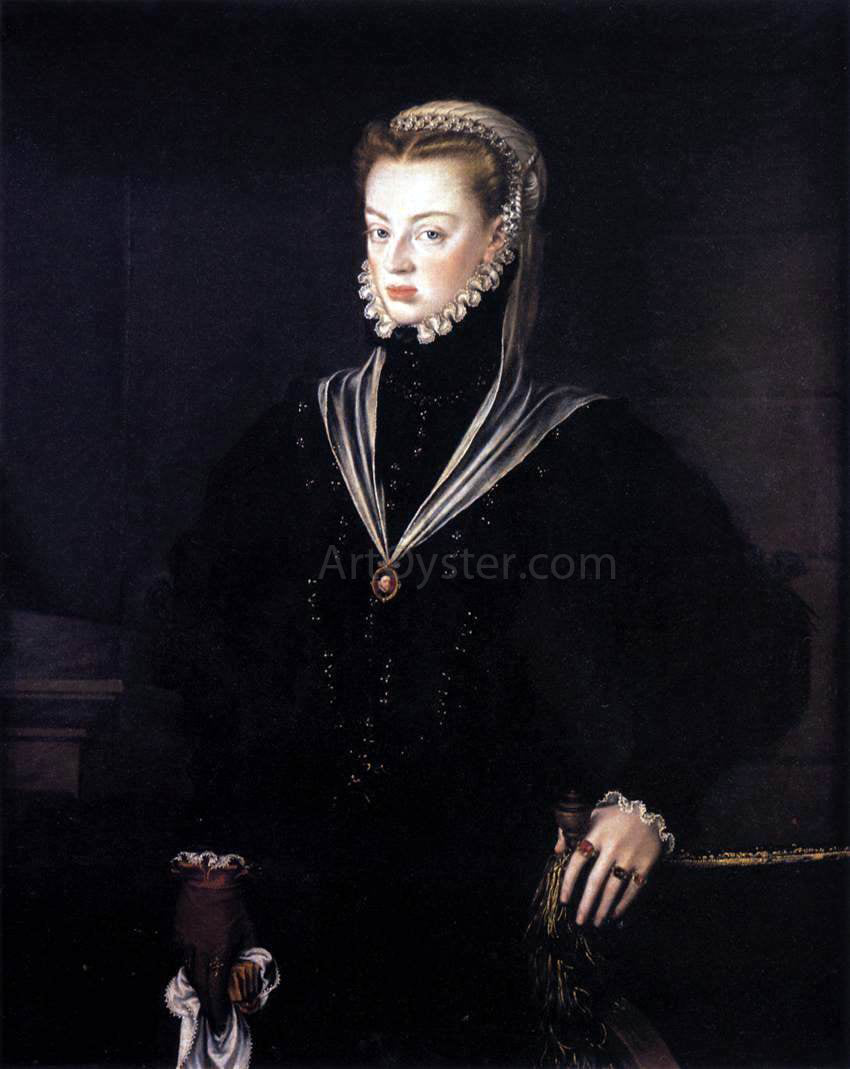 Alonso Sanchez Coello Dona Juana, Princess of Portugal - Canvas Print