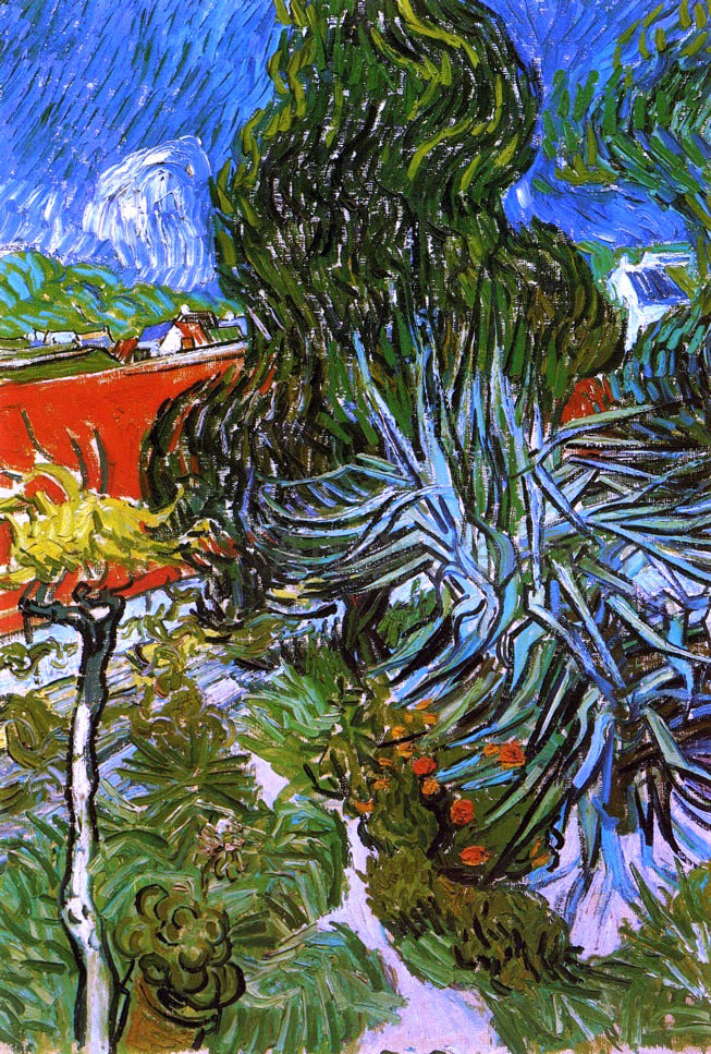 Vincent Van Gogh Doctor Gauchet's Garden in Auvers - Canvas Print