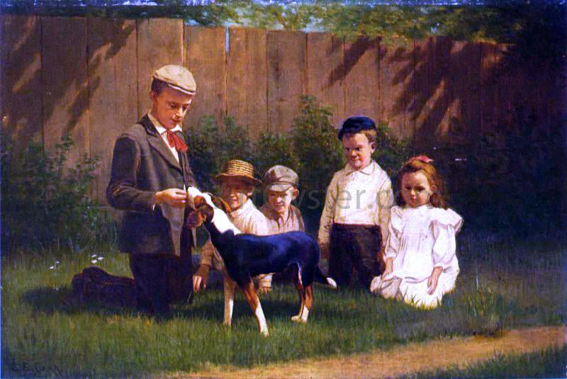 Samuel S Carr Dog Trainers - Canvas Print