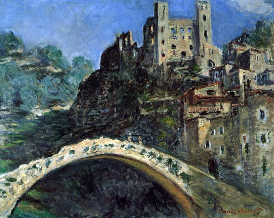 Claude Oscar Monet Dolceacqua - Canvas Print