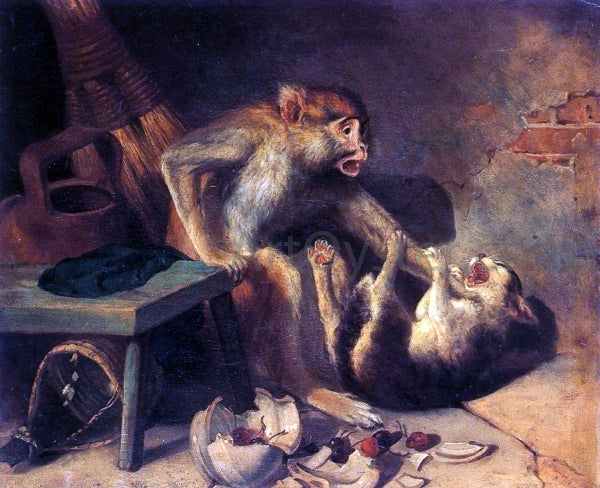 William Holbrook Beard Domestic Squabble - Canvas Print