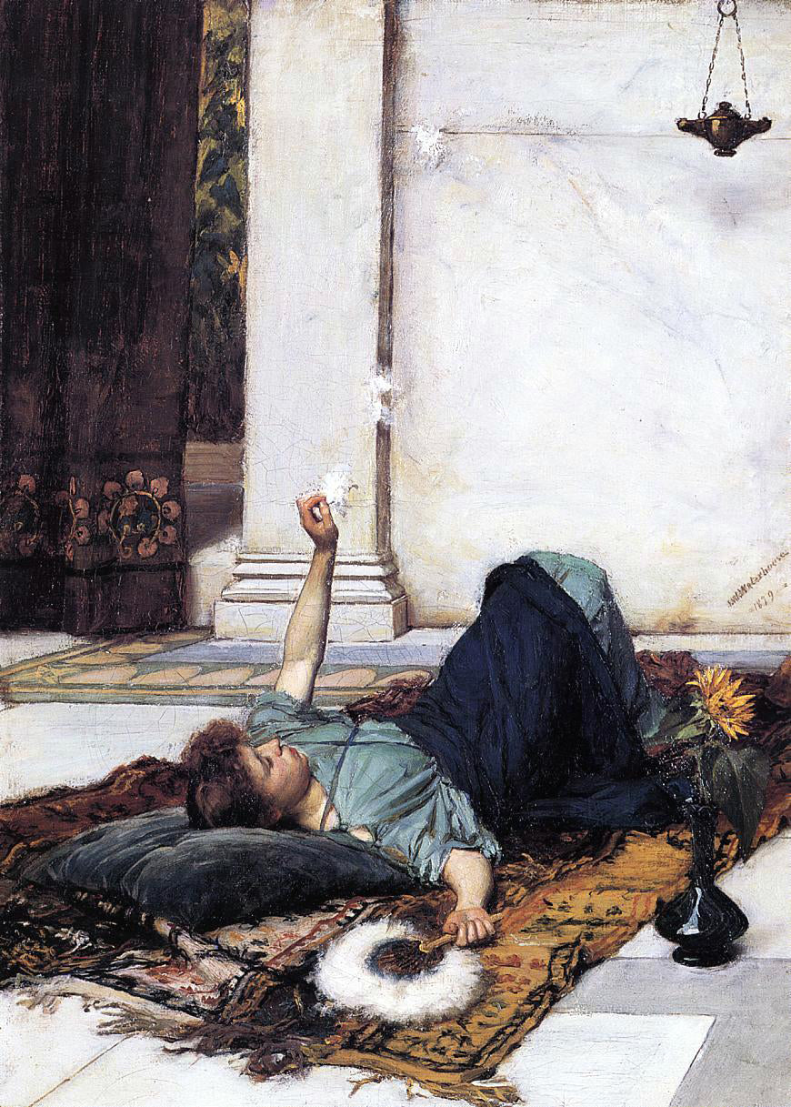 John William Waterhouse Donce Far Niente - Canvas Print
