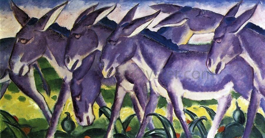Franz Marc Donkey Frieze - Canvas Print