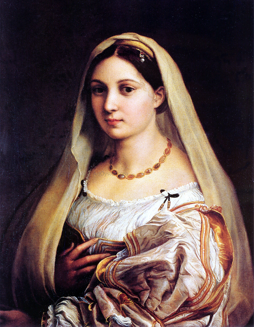 Raphael Donna Velata (also known as Woman with a Veil) - Canvas Print