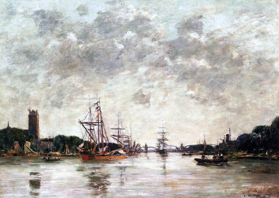 Eugene-Louis Boudin Dordrecht, Le Meuse, View of Swandrecht - Canvas Print