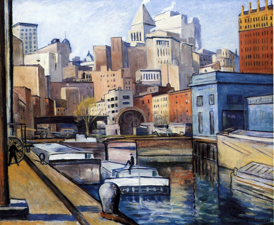 Samuel Halpert Downtown - Canvas Print