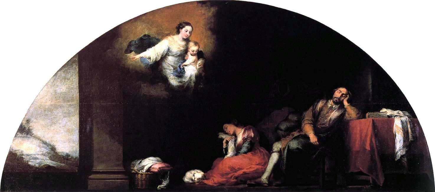 Bartolome Esteban Murillo Dream of Patrician John - Canvas Print
