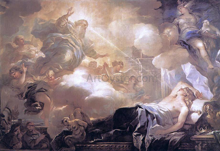 Luca Giordano Dream of Solomon - Canvas Print