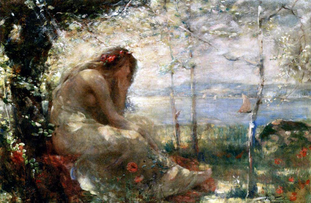 Robert Fowler A Dreaming Scene - Canvas Print