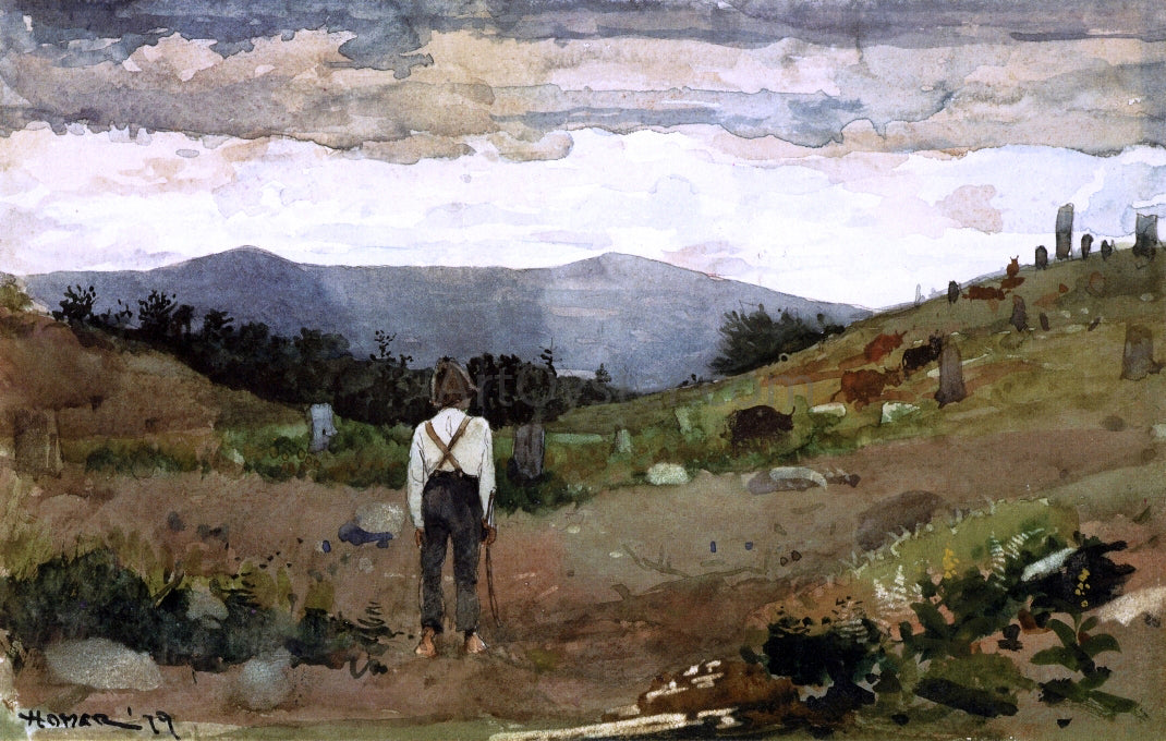 Winslow Homer Driving Cows to Pasture - Canvas Print