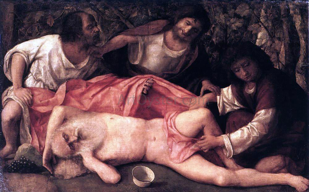 Giovanni Bellini Drunkennes of Noah - Canvas Print