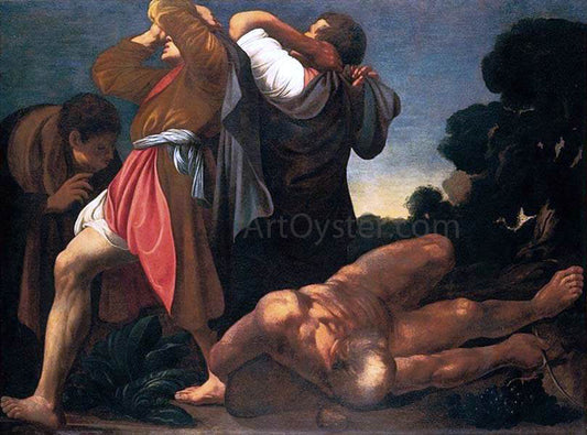 Carlo Saraceni Drunkenness of Noah - Canvas Print