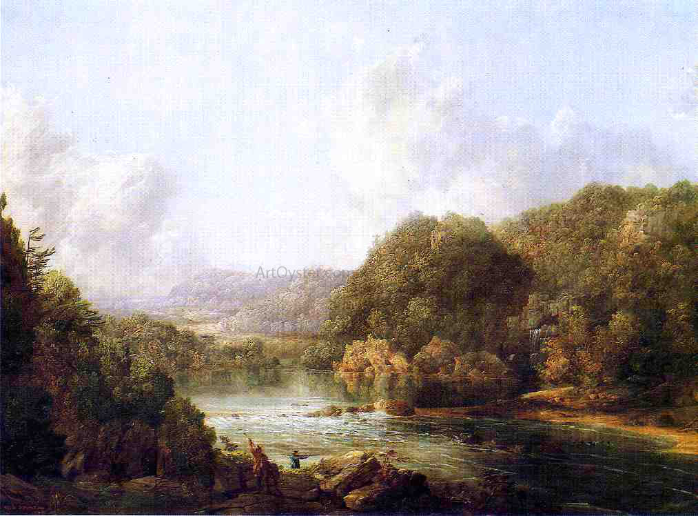 William Louis Sonntag Duck Hunters on the Ohio River - Canvas Print