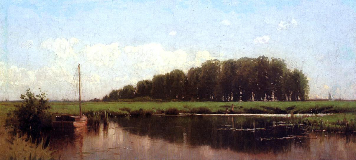 Alfred Thompson Bricher Duck Shootig on the Marshes - Canvas Print
