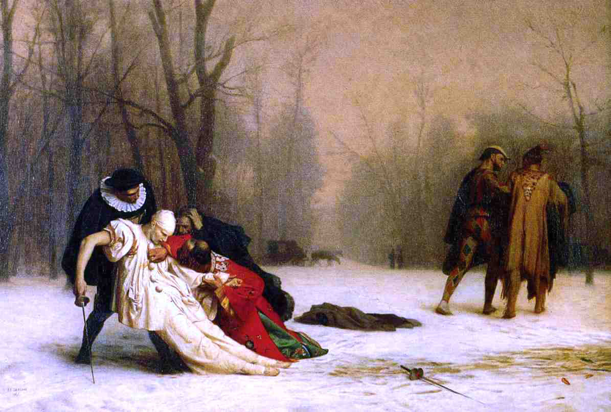 Jean-Leon Gerome Duel After the Masked Ball - Canvas Print