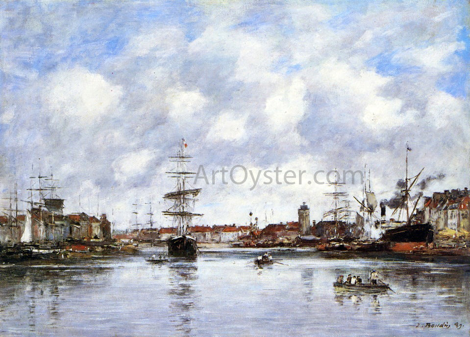 Eugene-Louis Boudin Dunkirk, the Hollandaise Basin - Canvas Print