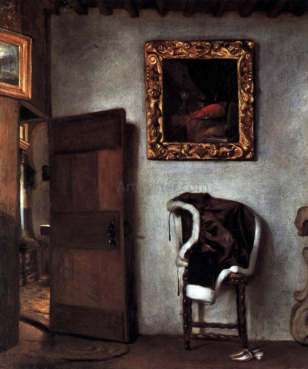 Hendrick Van der Burch Dutch Interior - Canvas Print