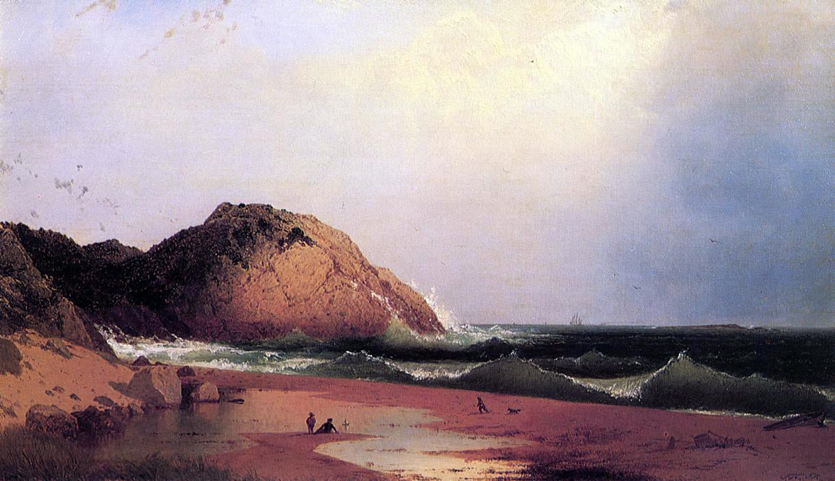 John Frederick Kensett Eagle Rock, Manchester, Massachusetts - Canvas Print