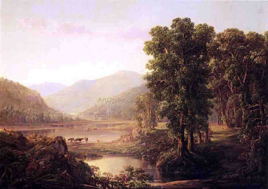 William Louis Sonntag Early Autumn Morning, Western Virginia - Canvas Print