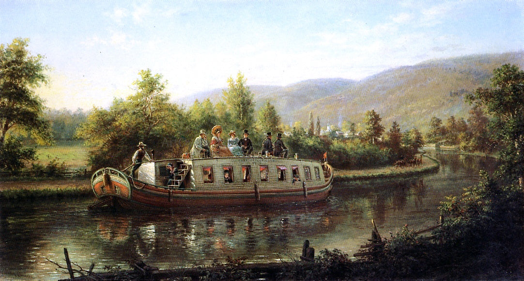 Edward Lamson Henry Early Days of Rapid Transit - Canvas Print