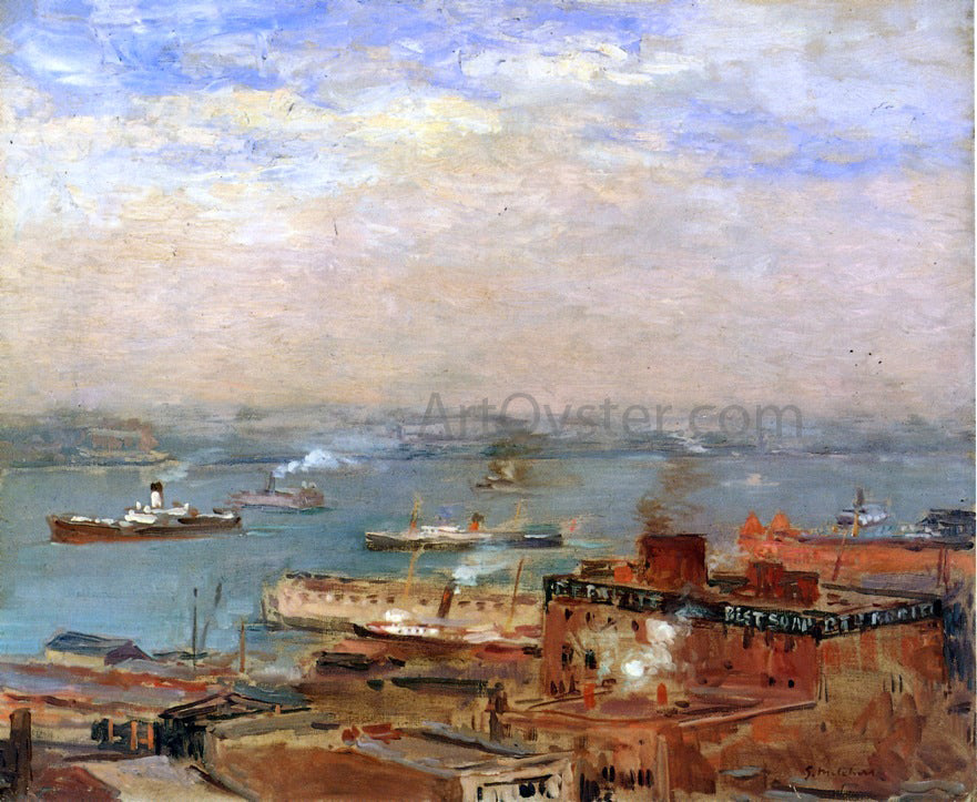 Gari Melchers Early Morning, North River - Canvas Print