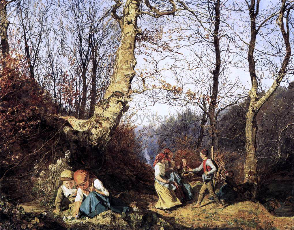 Ferdinand Georg Waldmuller Early Spring in the Wienerwald - Canvas Print