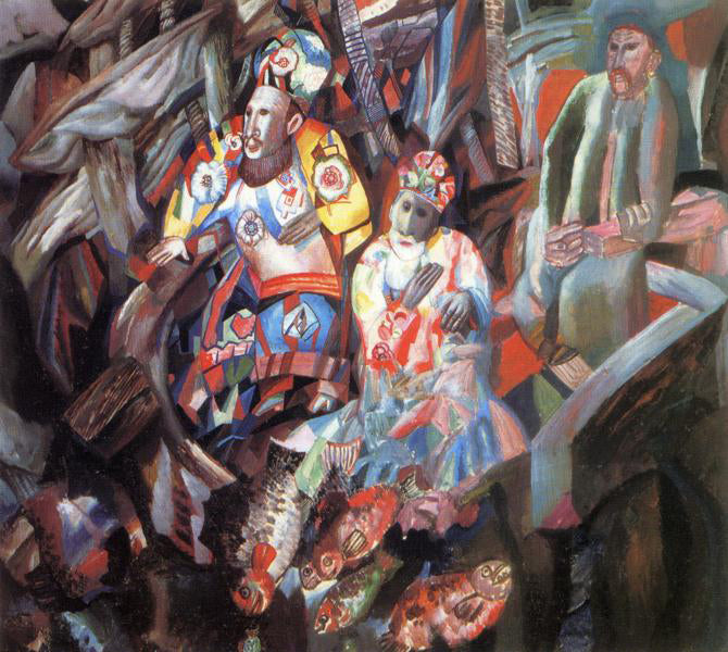 Pavel Filonov East and West - Canvas Print