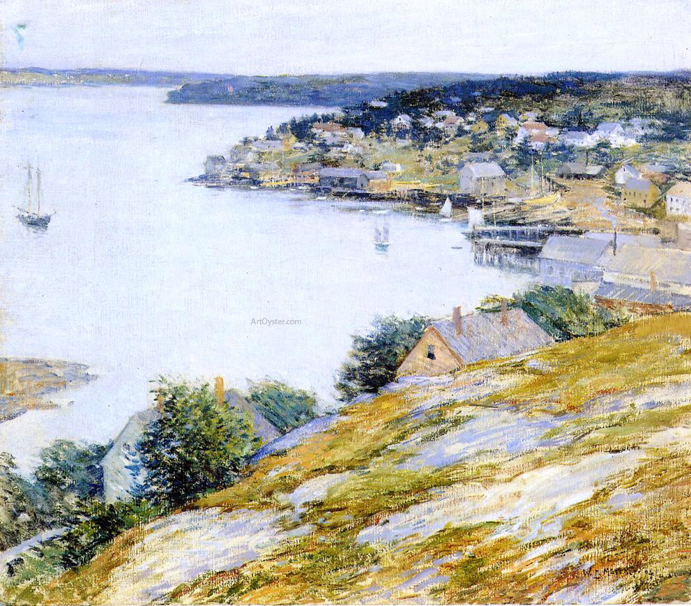Willard Leroy Metcalf East Boothbay Harbor - Canvas Print