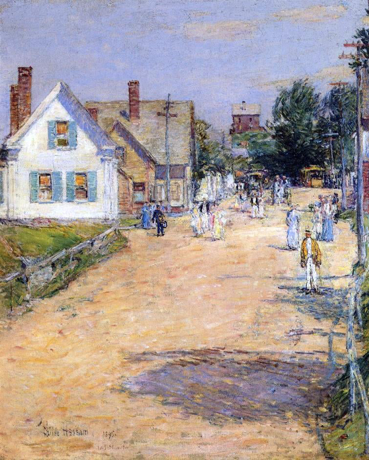 Frederick Childe Hassam East Gloucester, End of Trolly Line - Canvas Print