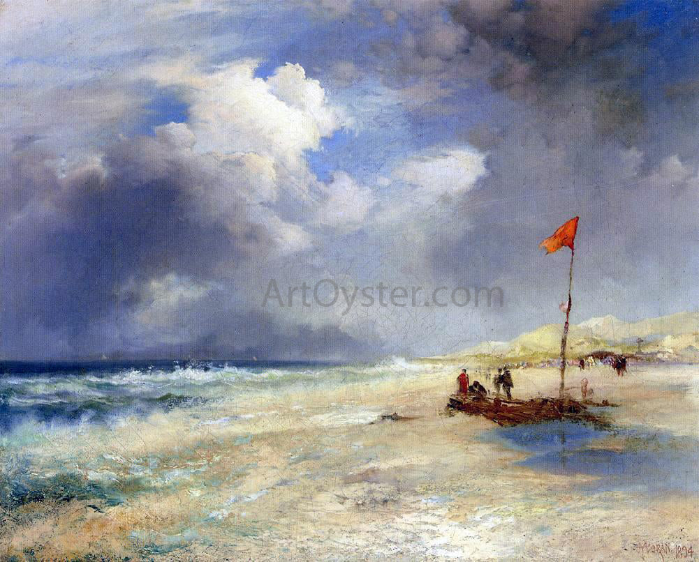 Thomas Moran East Hampton Beach - Canvas Print