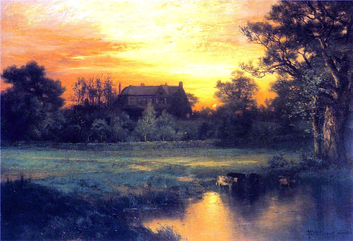 Thomas Moran East Hampton, Long Island - Canvas Print